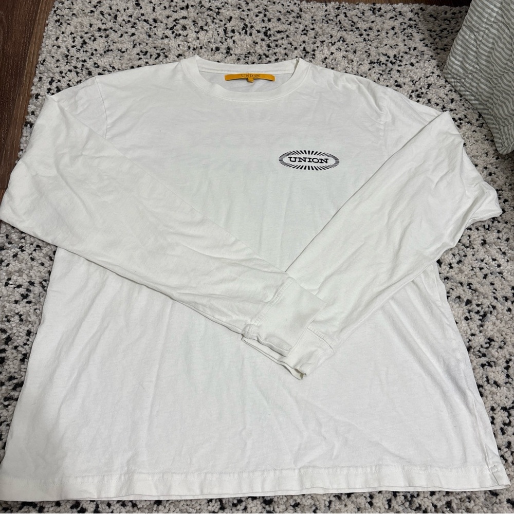UNION Los Angeles Shirt Mens III Large white Graphic Double Sided union logo - Picture 2 of 8